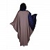 Dual colored Kaftan abaya- Coral Pink-Navy Blue Dual colored Kaftan abaya- Coral Pink-Navy Blue